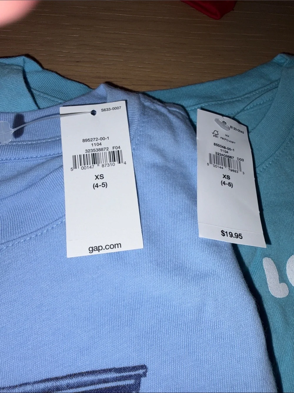 NWT Gap Kids Lot of Three- 2 Graphic Long Sleeve Tees and 1 Pair of Pants